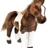 CAVALO REALISTA MARROM DE  PELÚCIA