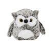 CORUJA DE PELÚCIA MESCLADA CINZA 30 CM