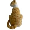 GATO AMARELO TIGRADO SENTADO DE PELÚCIA - Image 5