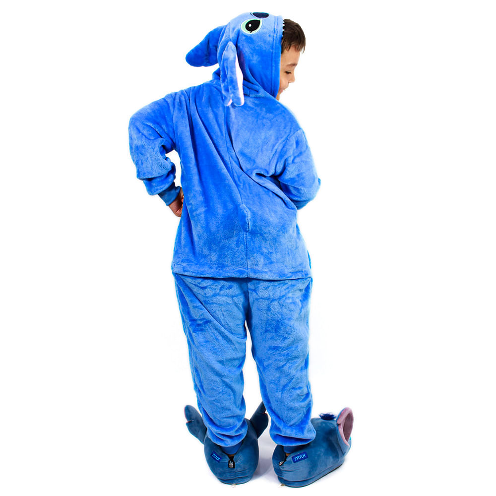 PIJAMA FANTASIA MACACÃO STITCH INFANTIL 3/4 E 7/8 ANOS